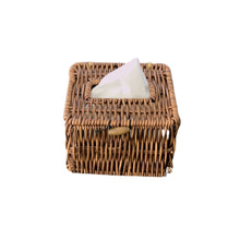 Load image into Gallery viewer, Rattan Tissue Box - Brown