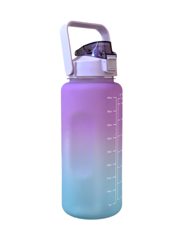 Matte purple green water bottle