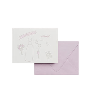 Letterpress Card - Wedding Congrats