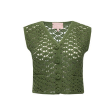 Load image into Gallery viewer, Knitted Vest/Short Set